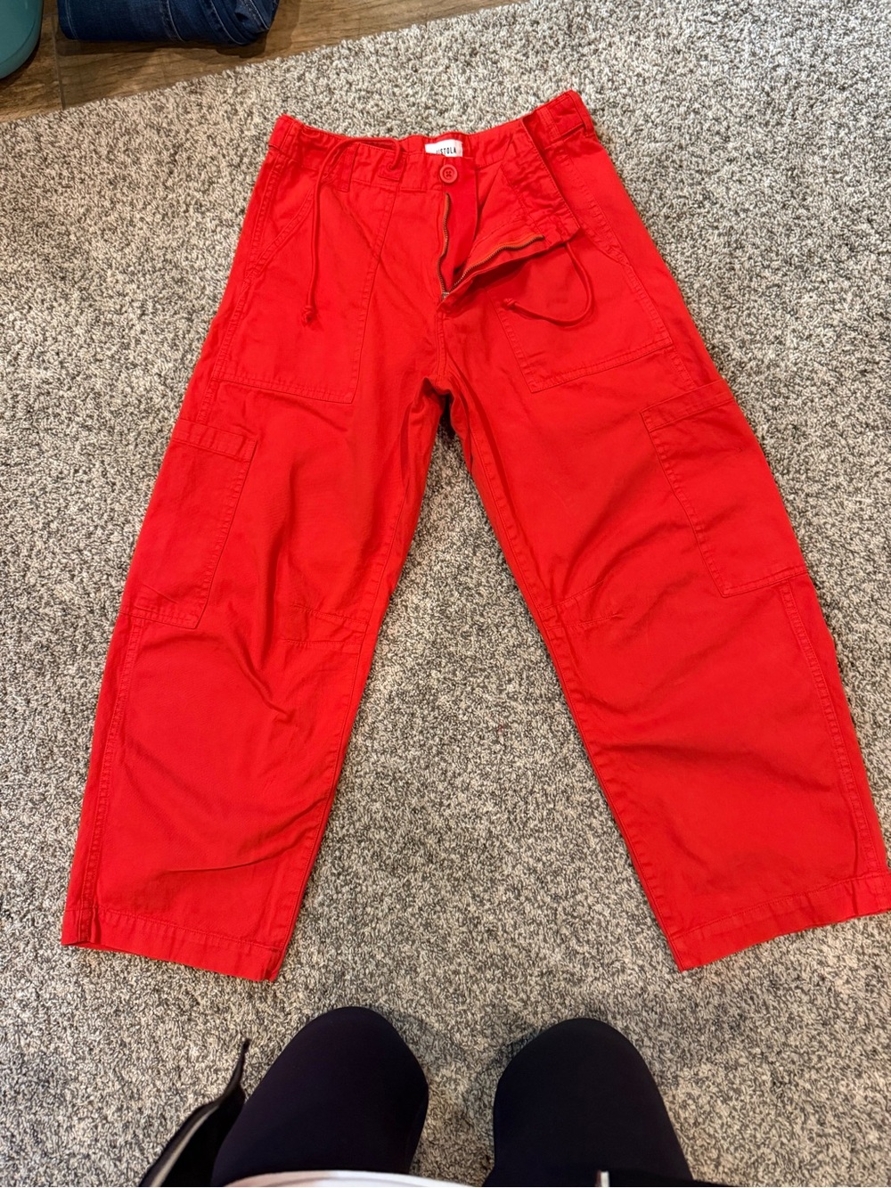 pistola Bright Red Cargo Joggers